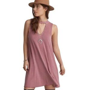 American Eagle Outfitters Sleeveless Pink Mini Dress keyhole cutout size small